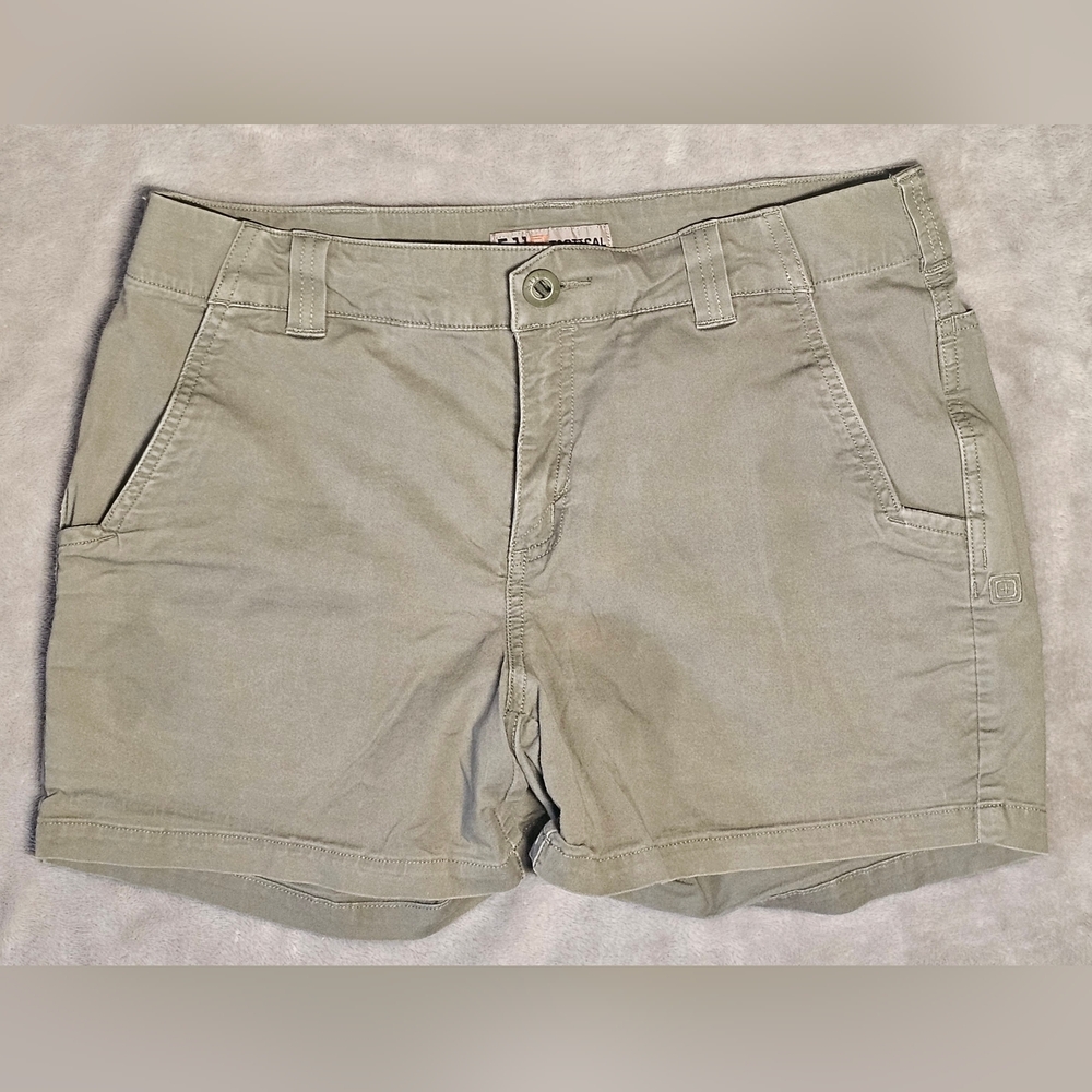 5.11 Tactical Shorts Size 8‎ Army Green 4"Inseam.